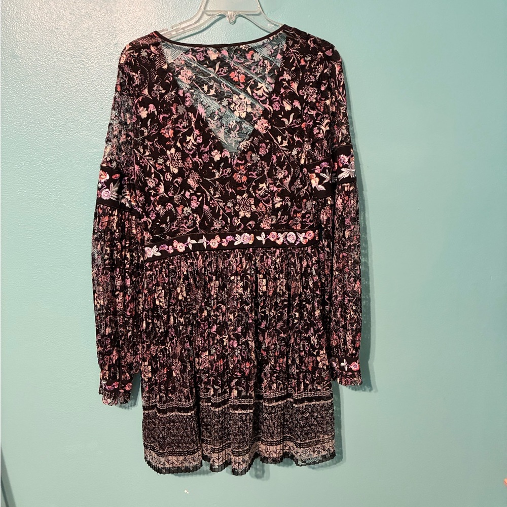 Free People Cherry Blossom Embroidered Dress